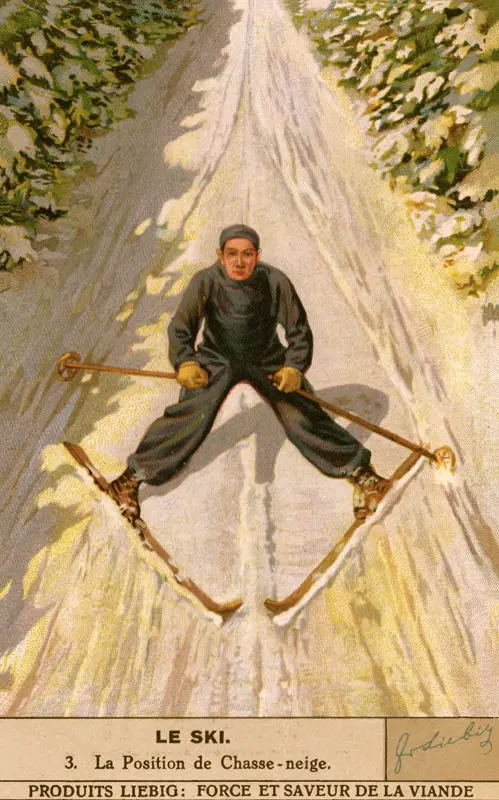 Vintage Skiing Poster - Le Chasse Neige 1