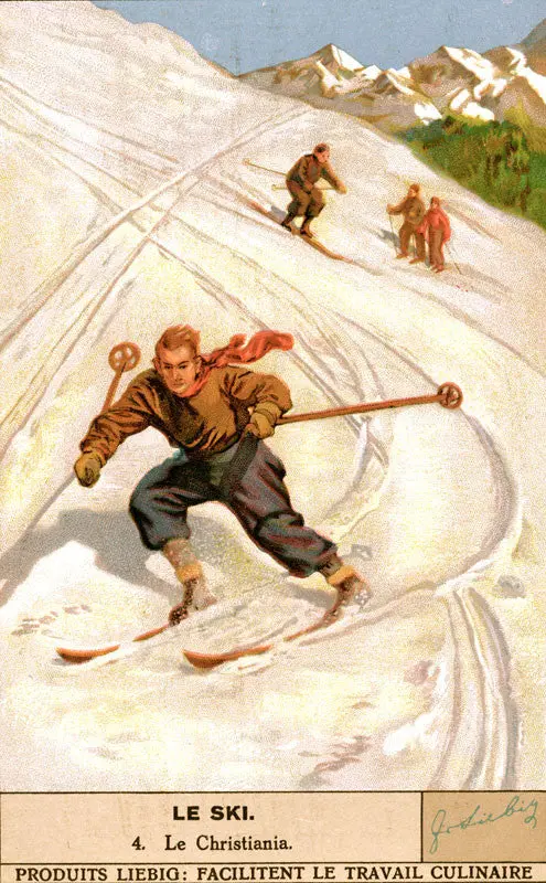 Vintage Skiing Poster - La Christiania 1