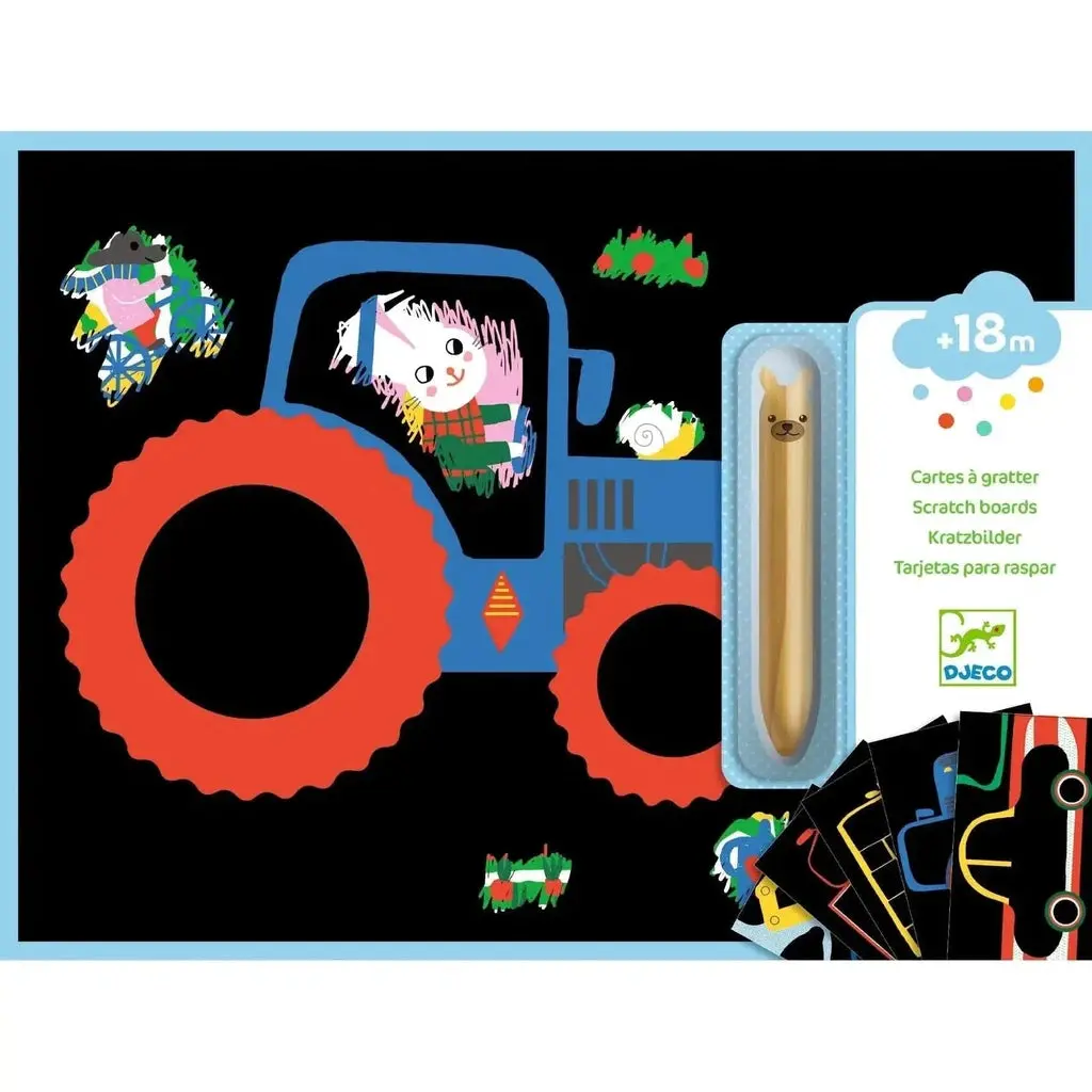 Learning About Vehicles Scratch Cards 1