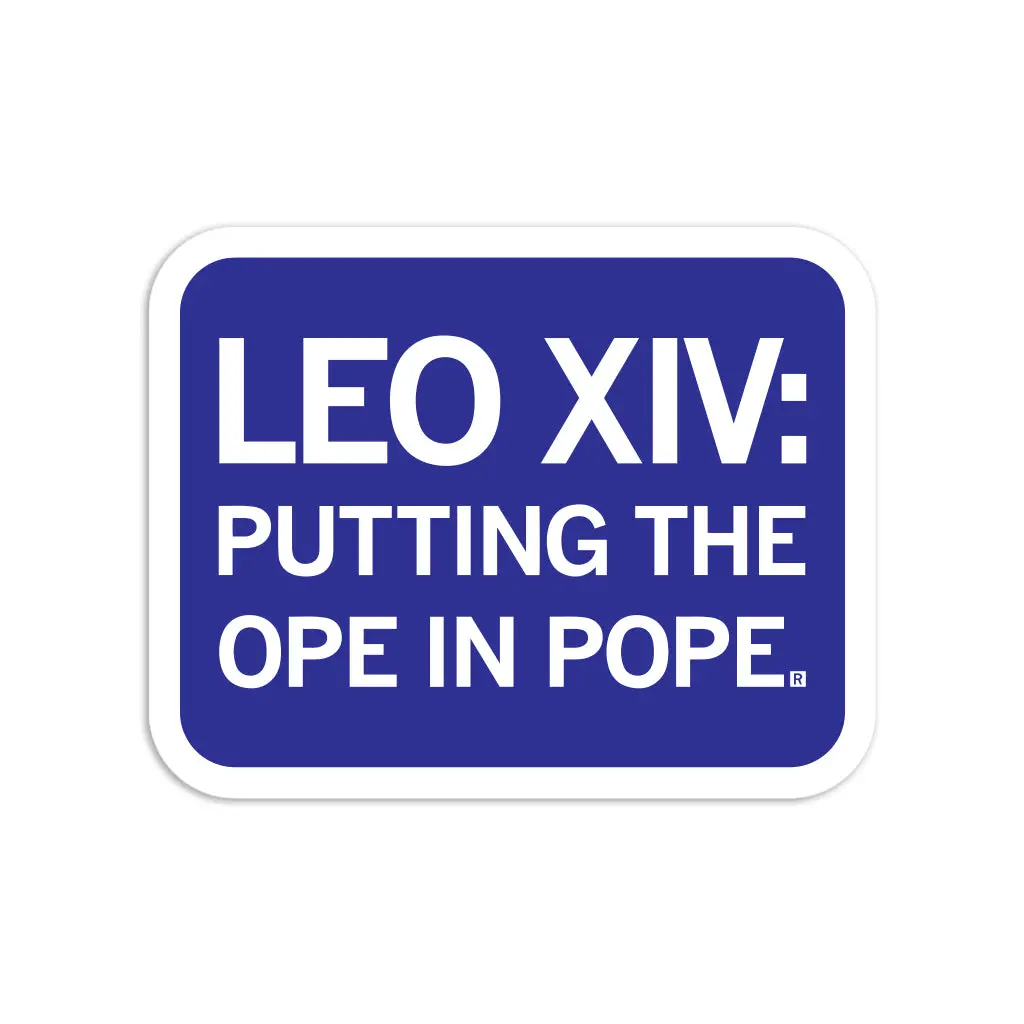 Leo Xiv: Ope In Pope Die-Cut Sticker 1