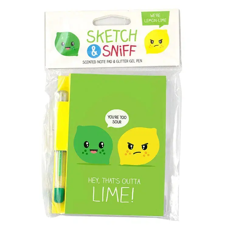 Lime Sketch Sniff Note Pad 1