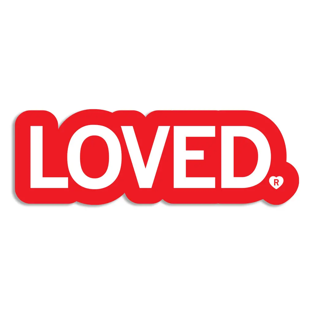 Loved Die-Cut Sticker 1