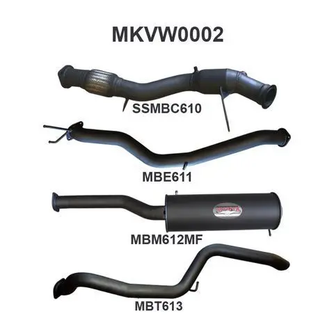 Amarok 2.0L 3In Early Model Tailpipe Exit 1