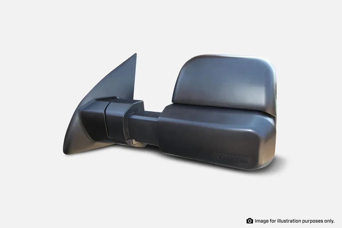 Msa 4X4 Ford Ranger Towing Mirrors (2012-May 2022) - Black Electric Heated 1
