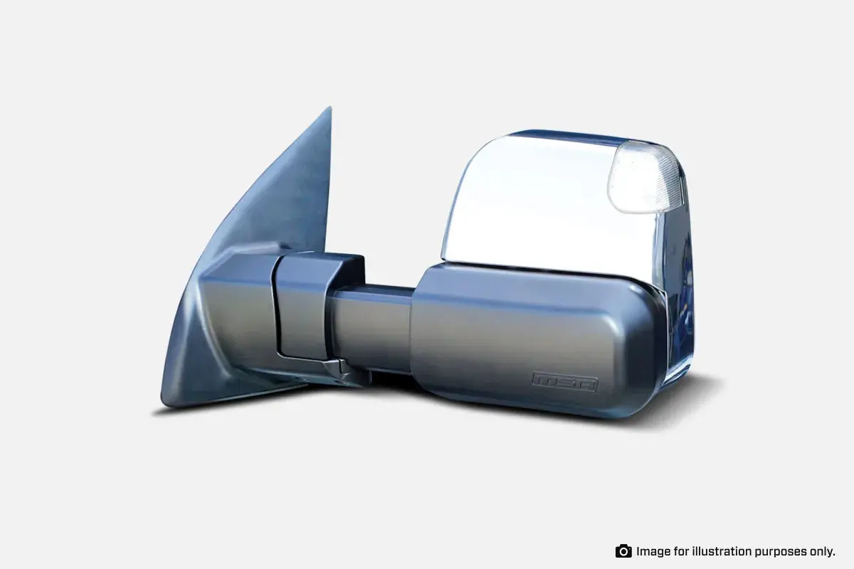Msa 4X4 Navara Np300 Towing Mirrors (2015-2020) - Chrome, Electric, Heated, Indicator 1