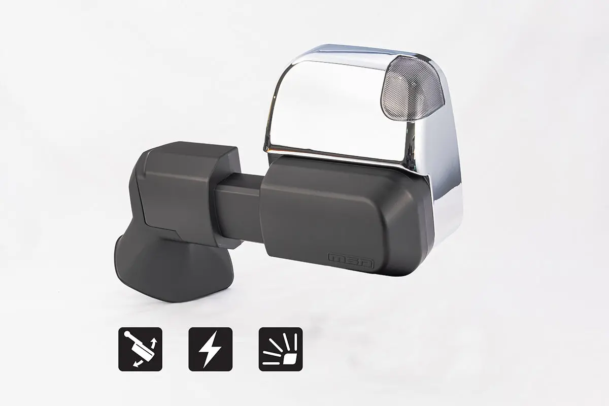 Msa 4X4 Landcruiser 300 Series Power Fold™ Towing Mirrors (07/2021-Current) - Chrome, Electric, Indicators, Powerfold 1