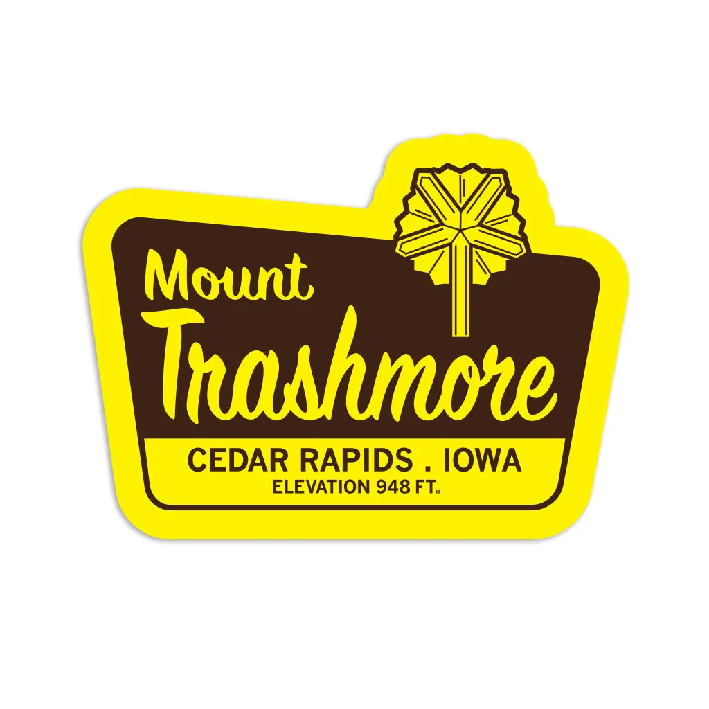Mt. Trashmore National Park Die-Cut Sticker 1