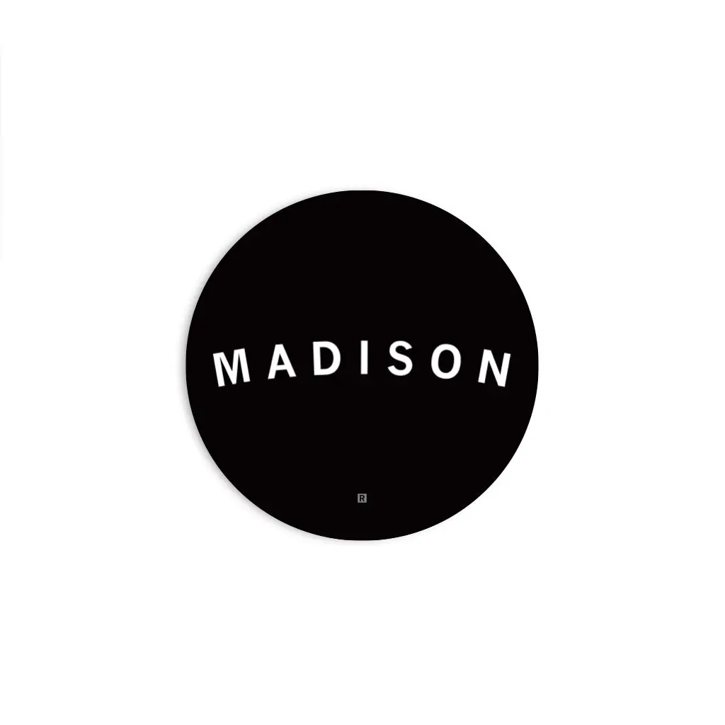 Madison Curved Logo Die-Cut Sticker 1