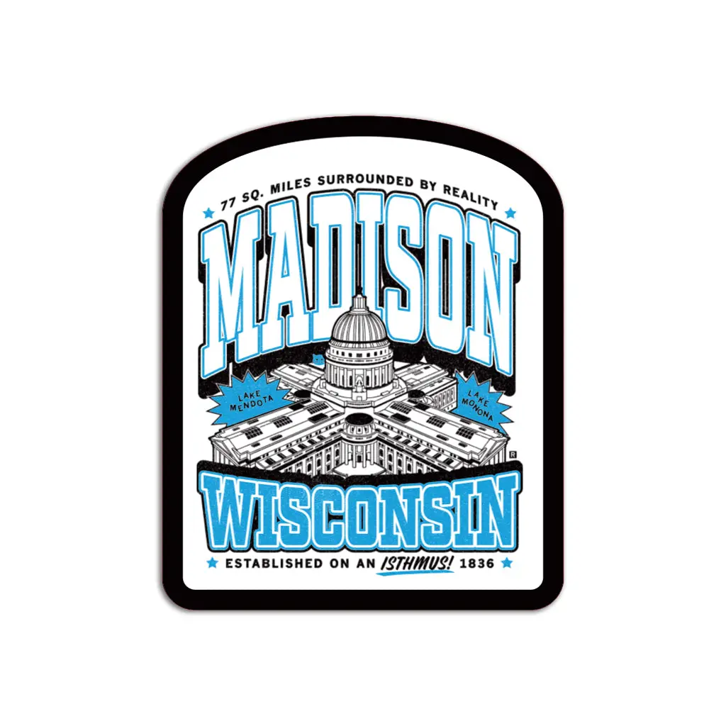 Madison Max Collegiate Die-Cut Sticker 1