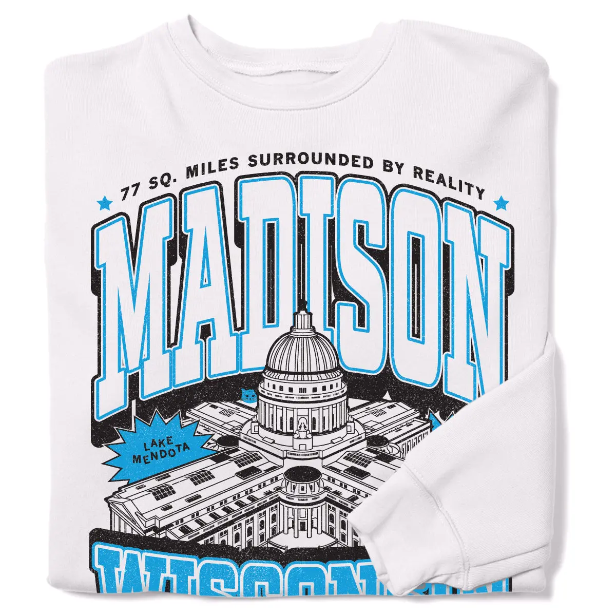 Madison Max Collegiate Crew Sweatshirt 1