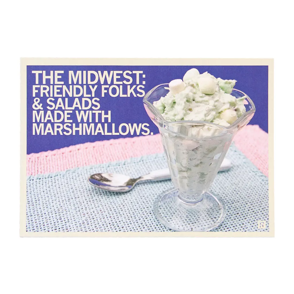 Salad With Marshmallows Photo Postcard 1