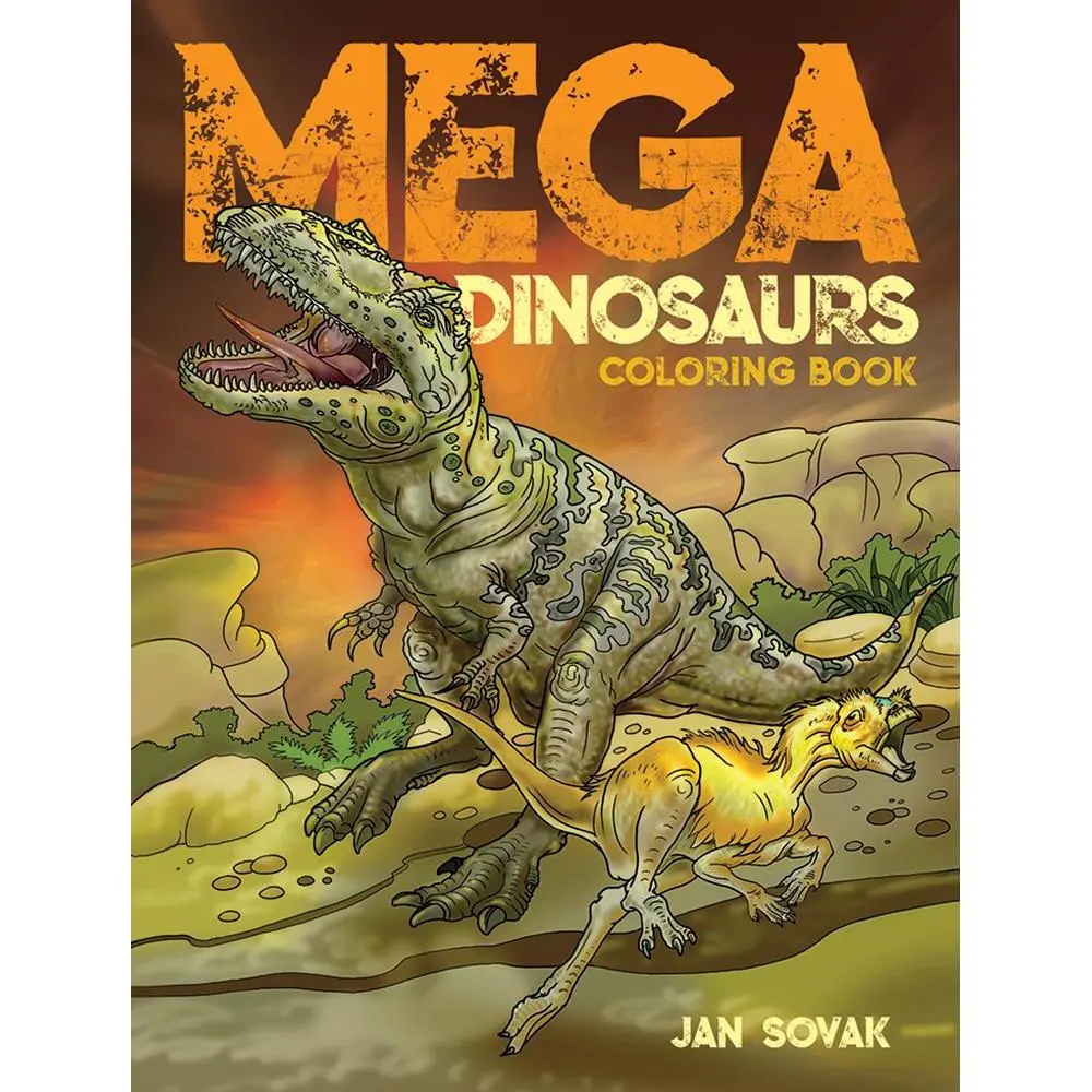 Mega Dinosaurs Coloring Book 1