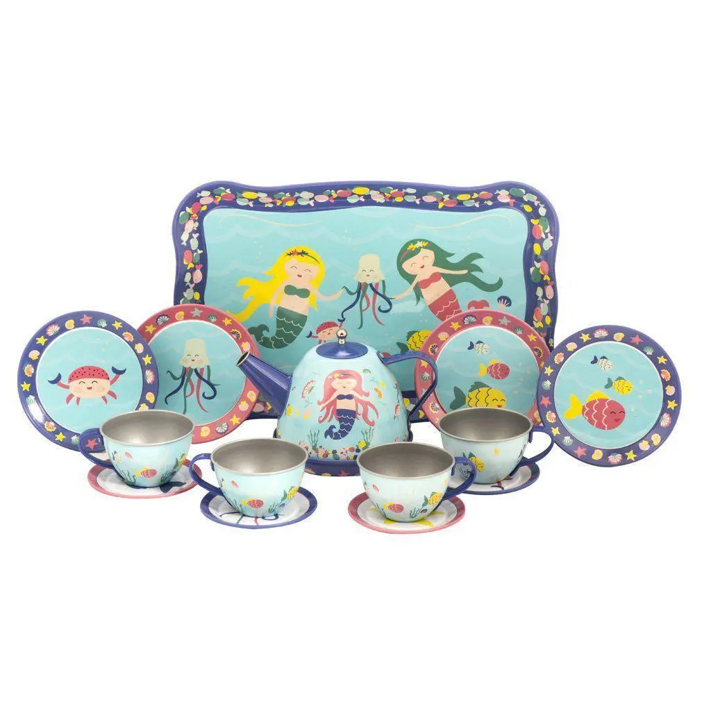 Mermaid Tin Tea Set 1