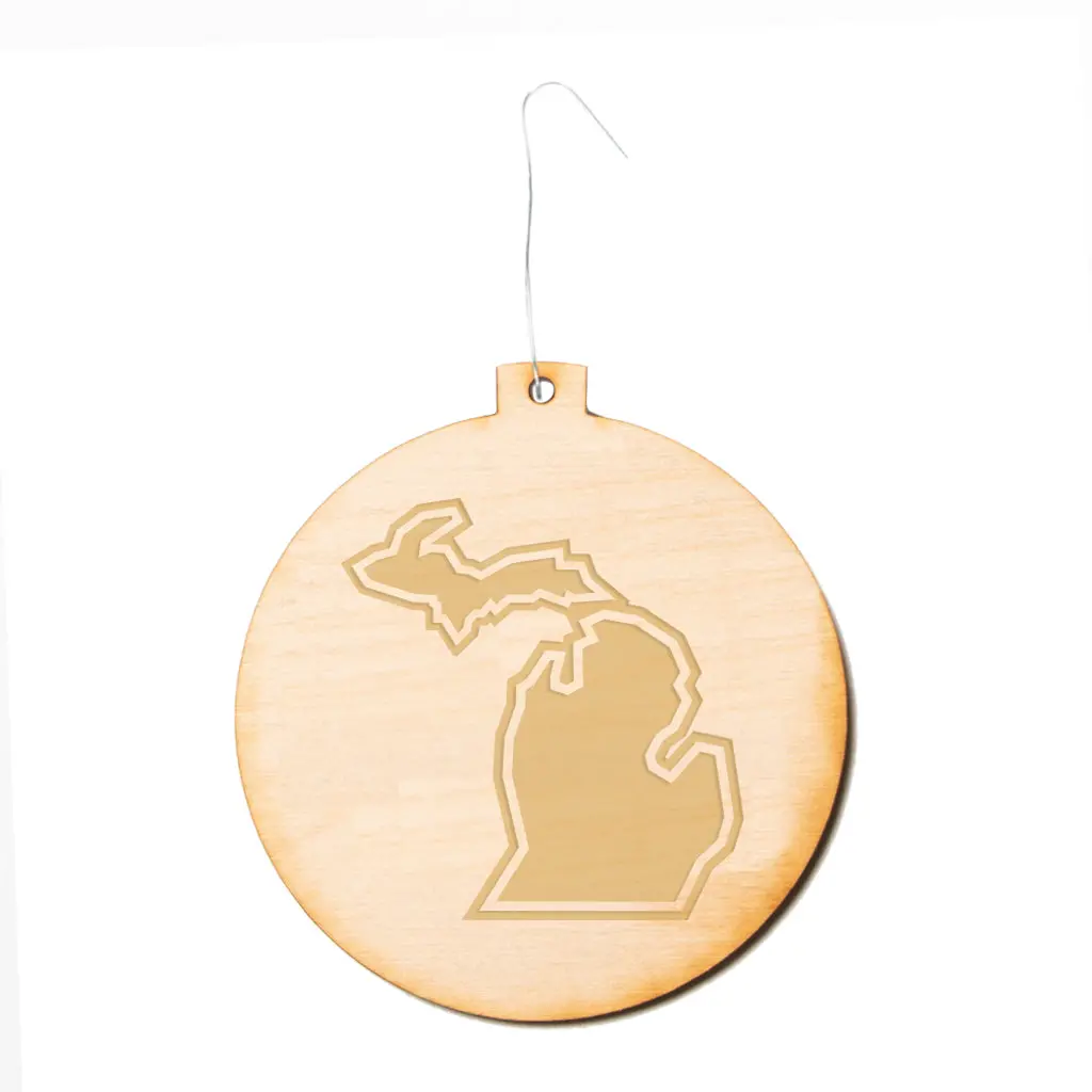 Michigan Outline Ornament 1