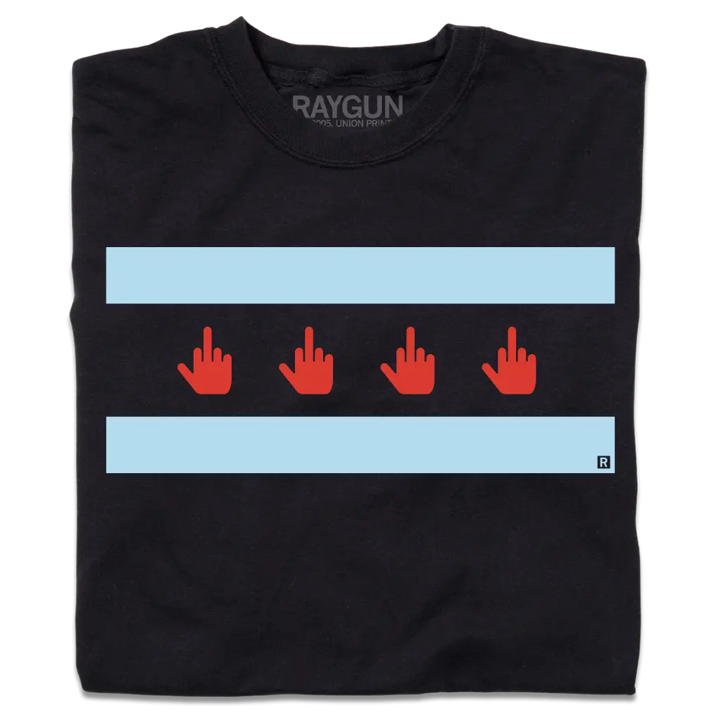Middle Finger Chicago Flag 1
