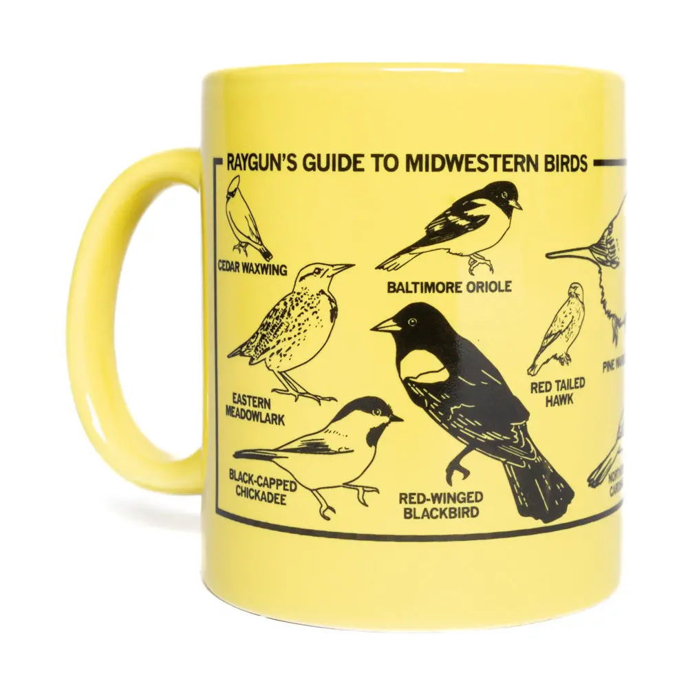Midwestern Birds Mug - Yellow 2