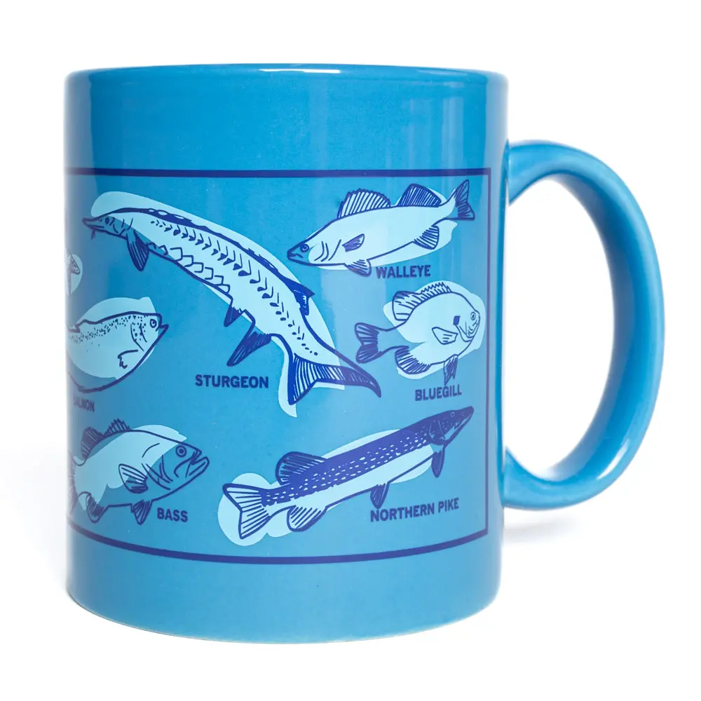 Midwestern Fish Mug - Blue 1