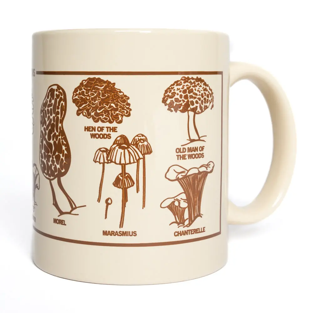 Midwestern Mushrooms Mug - Creme 1