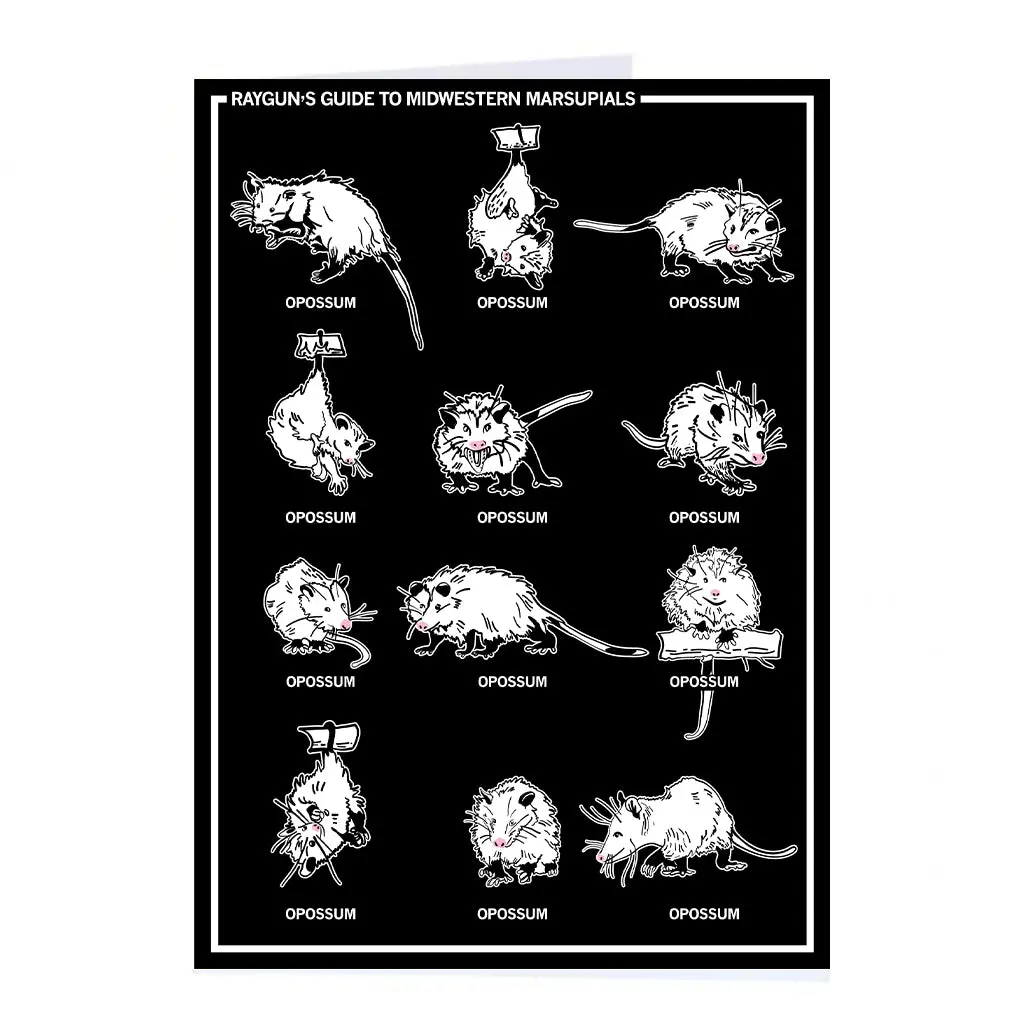 Midwestern Marsupials Greeting Card 1