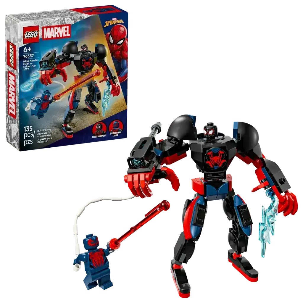 Miles Morales Mech Vs. Spider-Man 2099 2