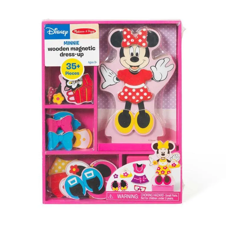 Minnie Wooden Magnetic Dress Up 1