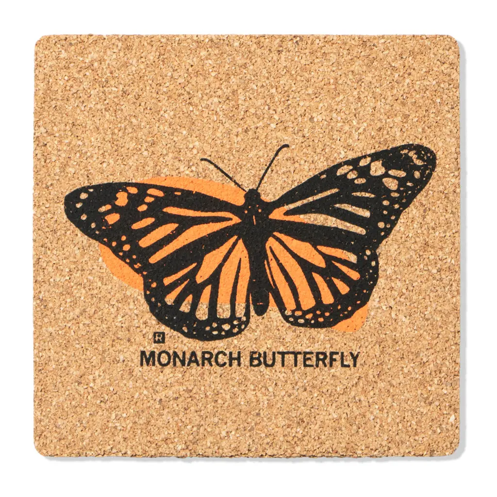 Monarch Butterfly Cork Coaster 1