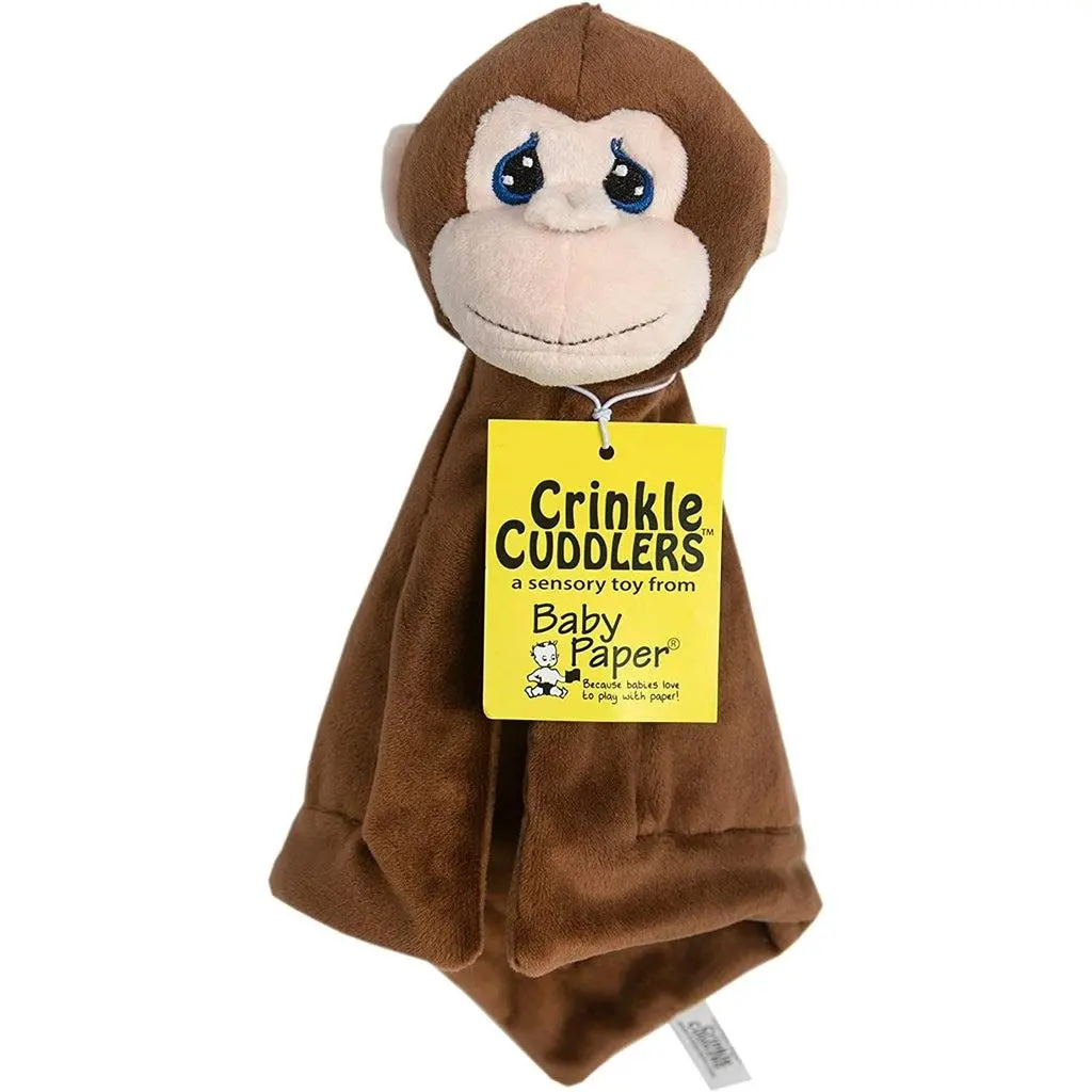 Monkey Crinkle Cuddlers Baby Paper 1