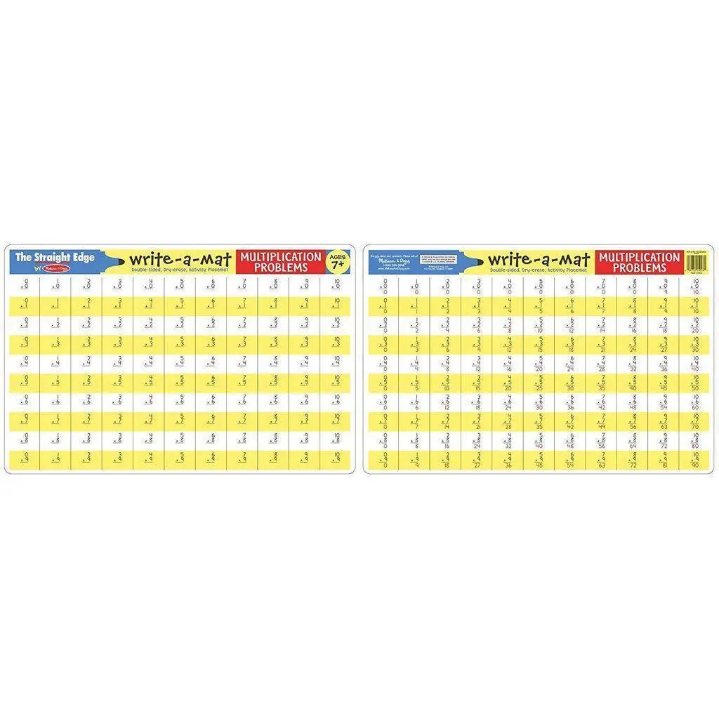 Multiplication Problems Write-A-Mat 1