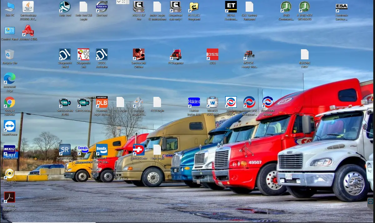 2026 Universal Heavy Duty Diagnostic Kit With 121054 Genuine Nexiq Usb Link 3 & Cf-54 Laptop -  All Software Package Installed 1