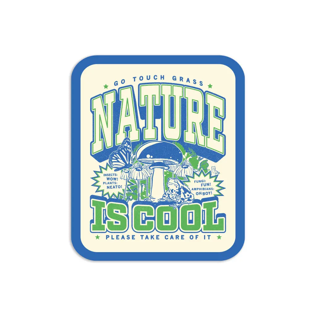 Nature Is Cool Max Collegiate Die-Cut Sticker 1