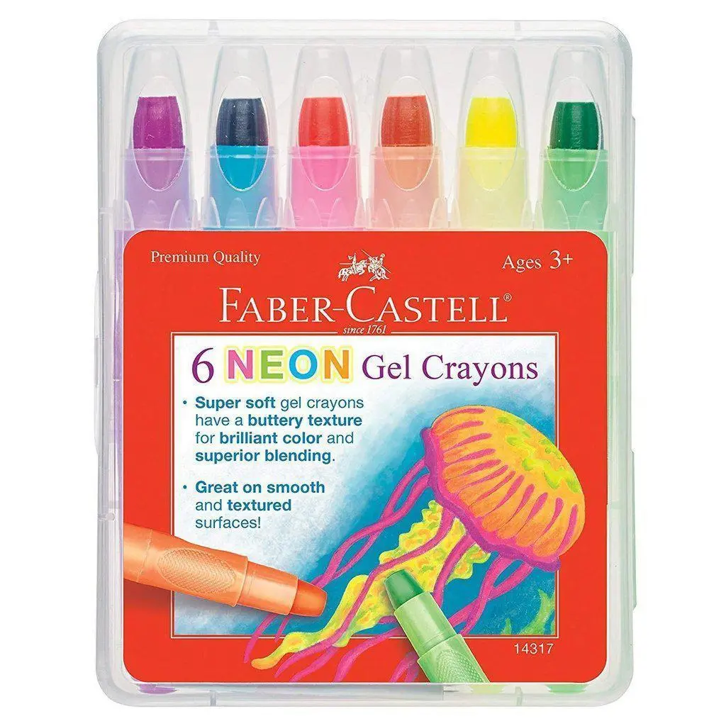 Neon Gel Crayons 6Ct. 1