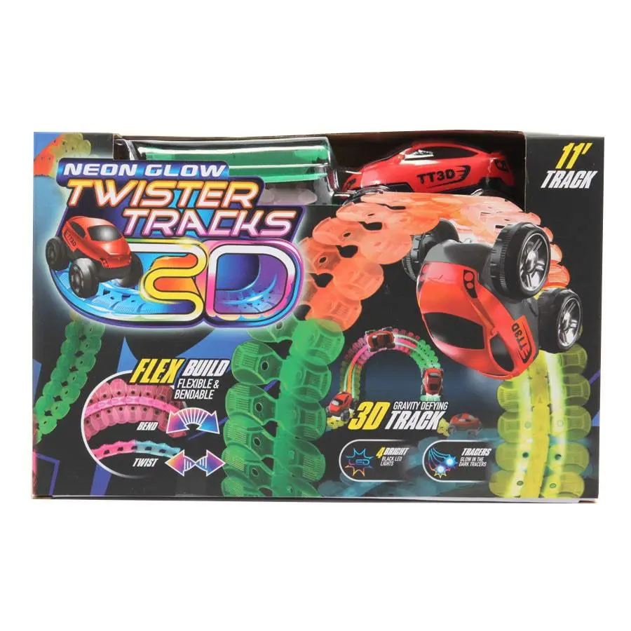 Neon Glow Twister Tracks 3D 1