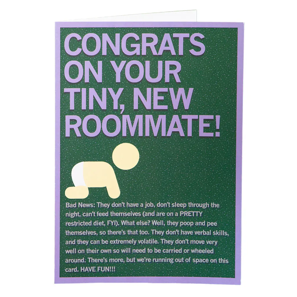 Tiny New Roommate Greeting Card 1