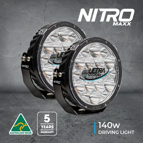 Ultra Vision Nitro 140 Maxx 9″ Led Driving Light (Pair) 2