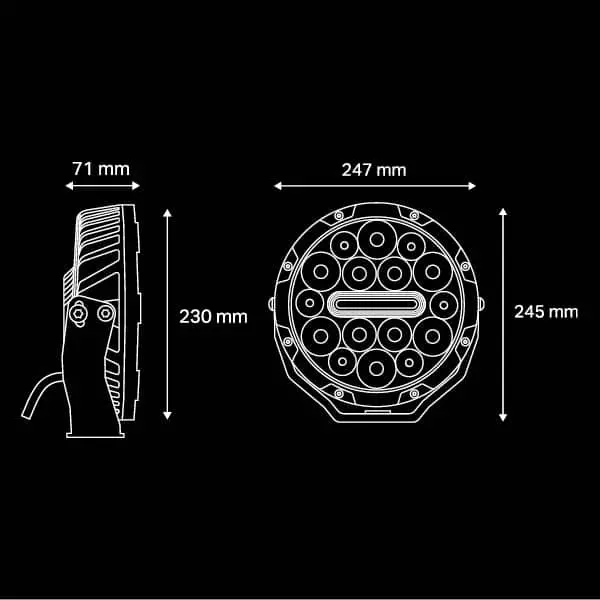 Ultra Vision Nitro 140 Maxx 9″ Led Driving Light (Pair) 4