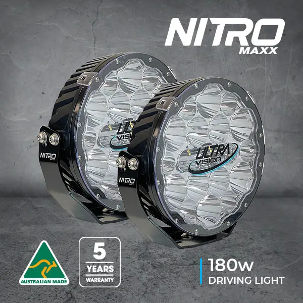 Ultra Vision Nitro 180 Maxx Led Driving Light (Pair) 2