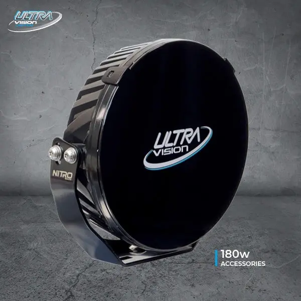 Nitro 180 Maxx 9" Black Lens Cover With Ultra Vision Logo 1