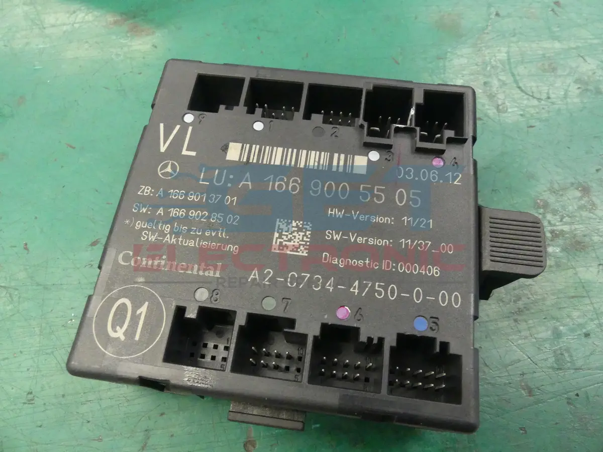Mercedes-Benz A 166 900 55 05 / A1669005505 Cla Coupe (C117) 2014 Control Unit For Door 1