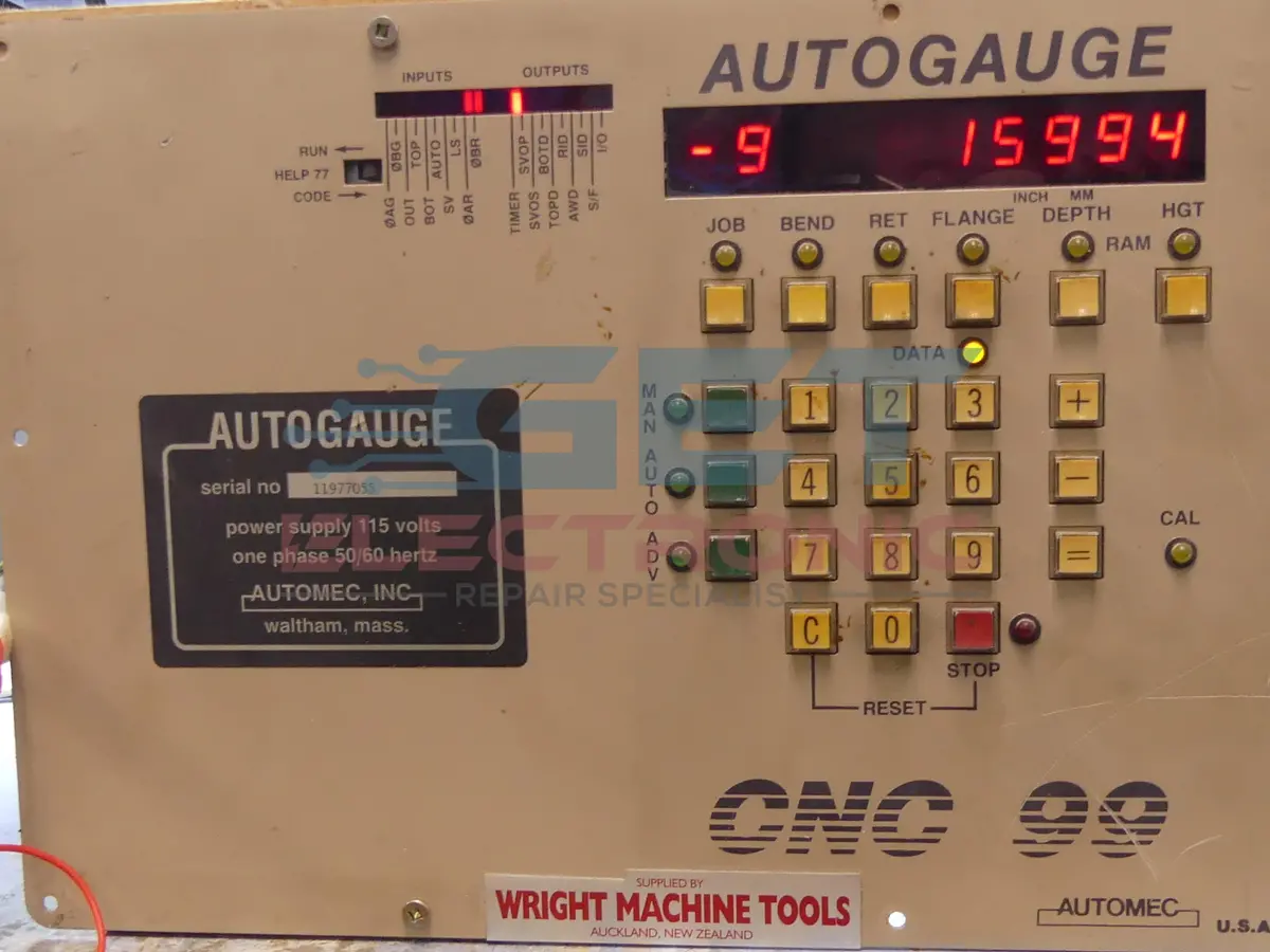 Autogauge Cnc 99 Control Panel – Repair Service 1