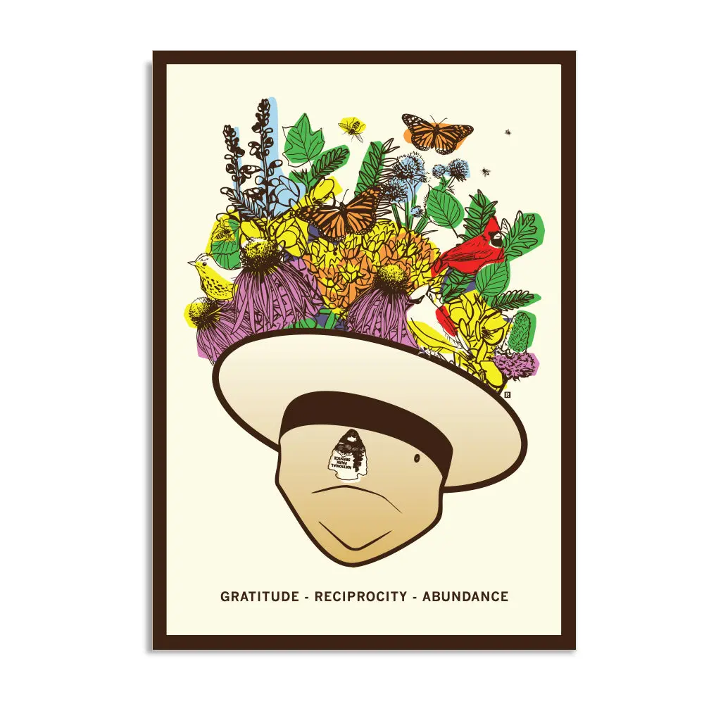 Park Ranger Hat Graphic Postcard 1