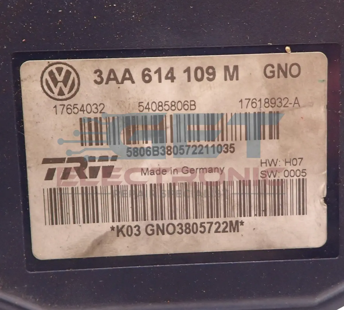 Wheel Speed Sensor Abs Module 3Aa 614 109M Repair Vw Passat 1