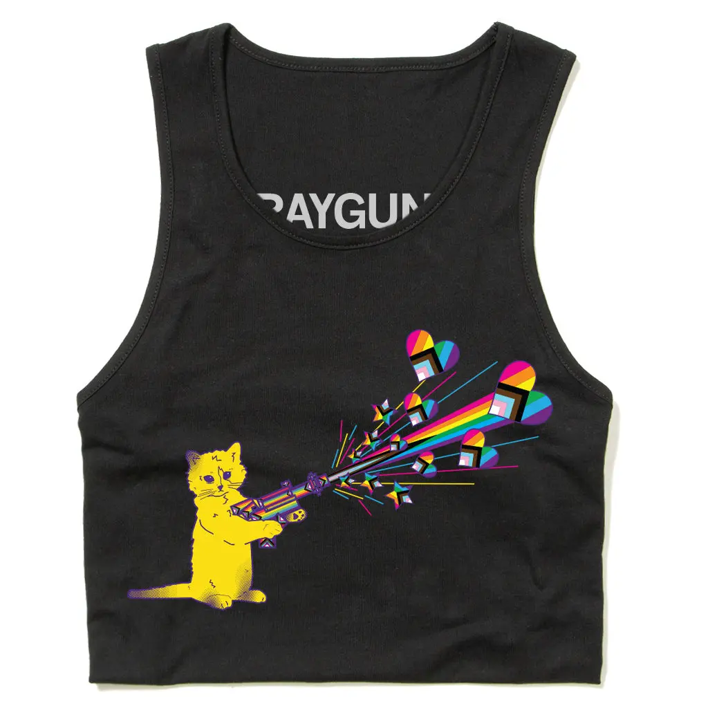 Pew Pew Pride Black Tank Top 1