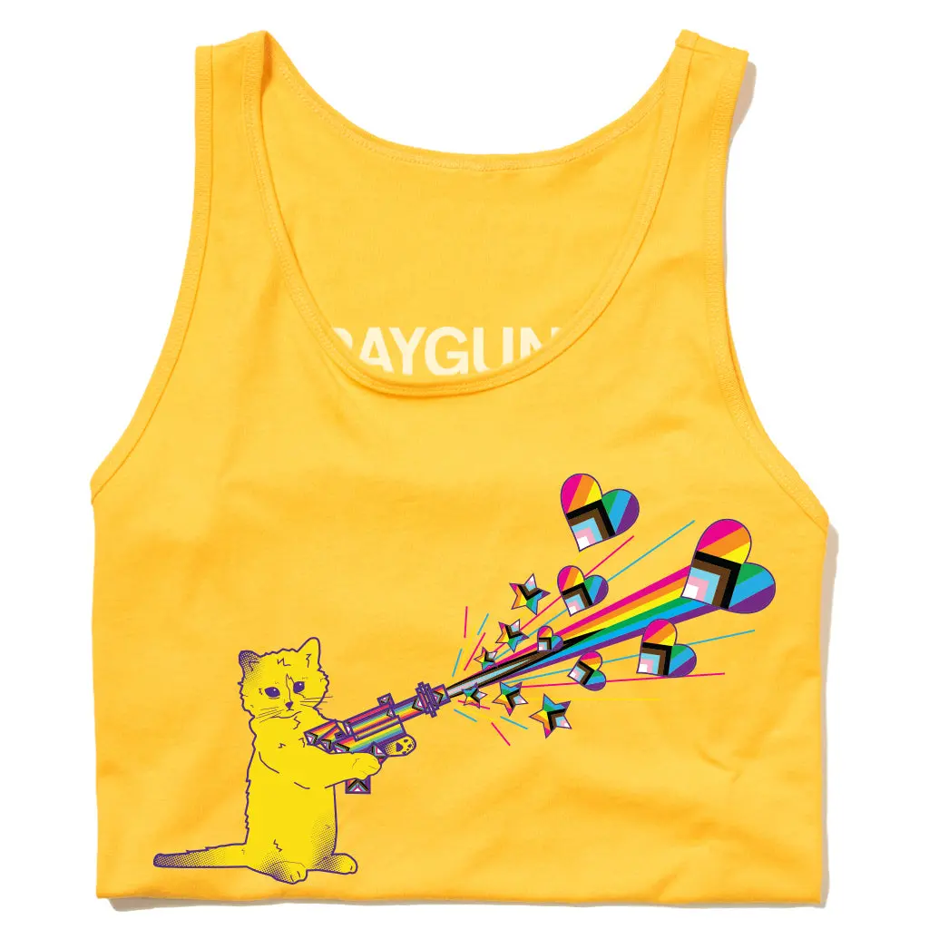 Pew Pew Pride Gold Tank Top 1