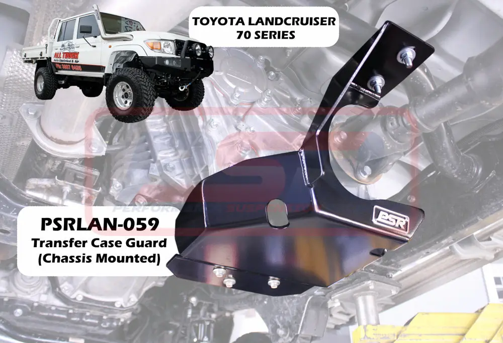 Psr Toyota Landcruiser 70 Series Transfer Case Guard (Chassis Mounted)(Single Rear Fuel Tank Only) 1