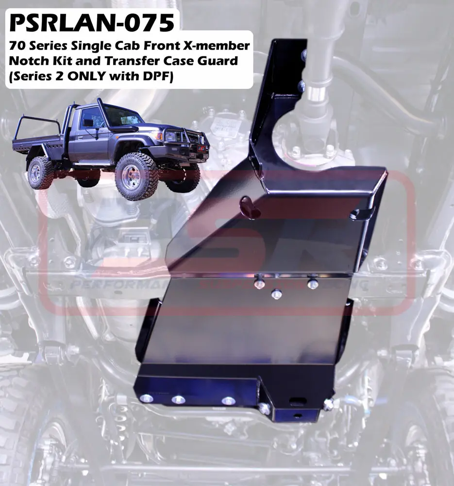 Psr Toyota Landcruiser 70 Series Single Cab Front X-Member Notch Kit And Transfer Case Guard Kit (Series 2 Only With Dpf) 1