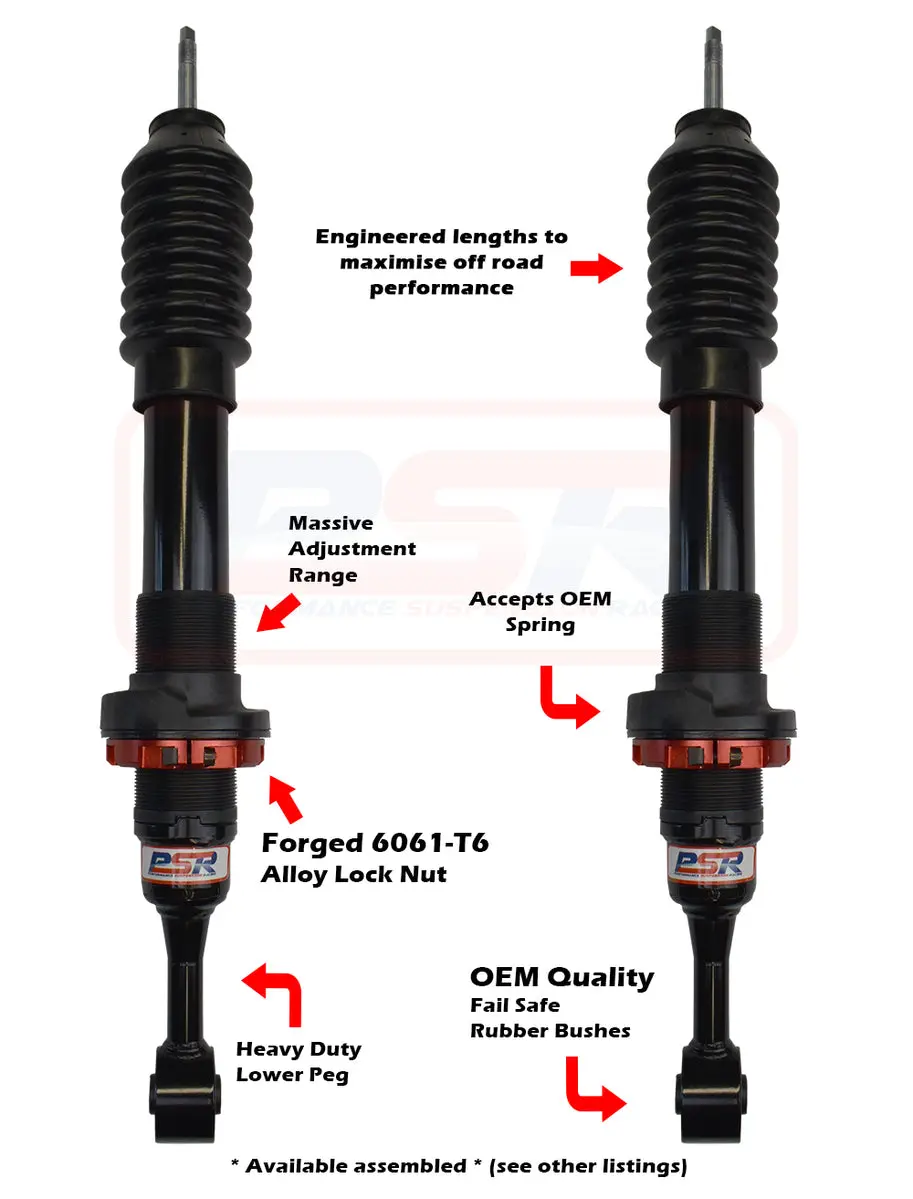 Psr Ttg Toyota Front Adjustable Shock Absorber - Pair 1