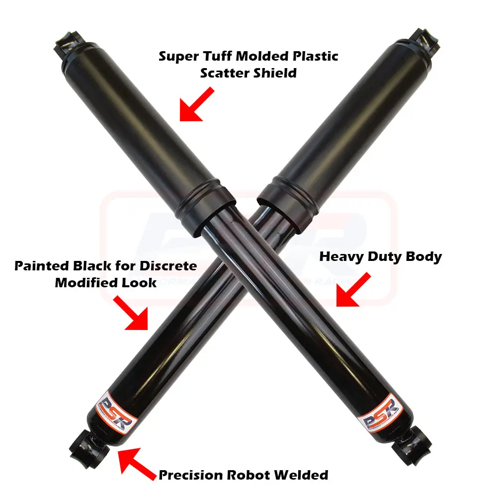 Psr Ttg Rear Shock Absorber 670Mm Open Large Eye 19Mm Bush Ends - Pair 1