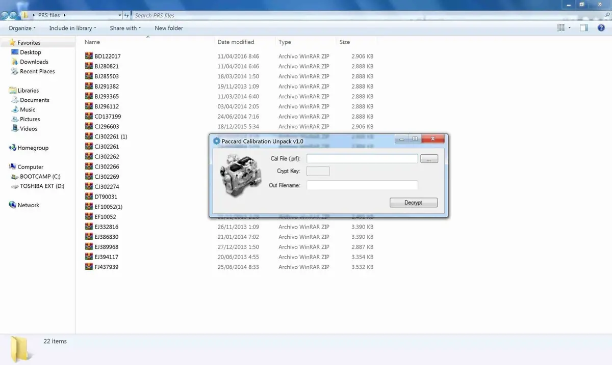 Paccar Calibration Unpack Tool V1.0 & Prs Files For Paccar 1