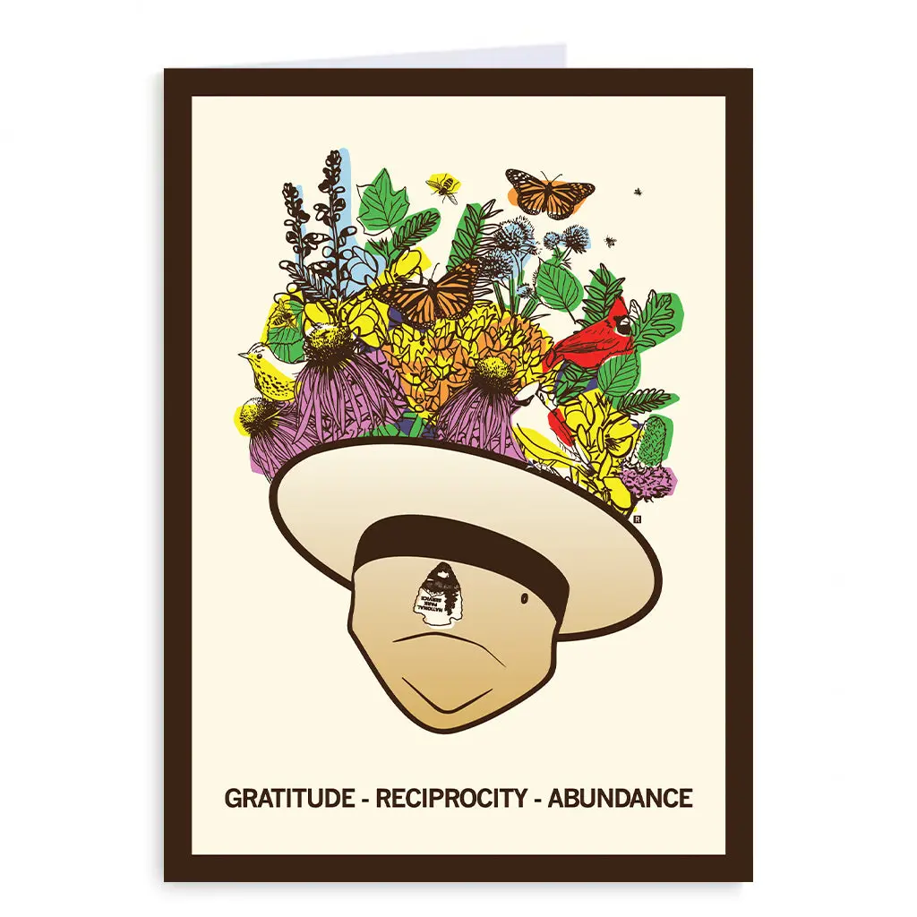 Park Ranger Hat Graphic Greeting Card 1