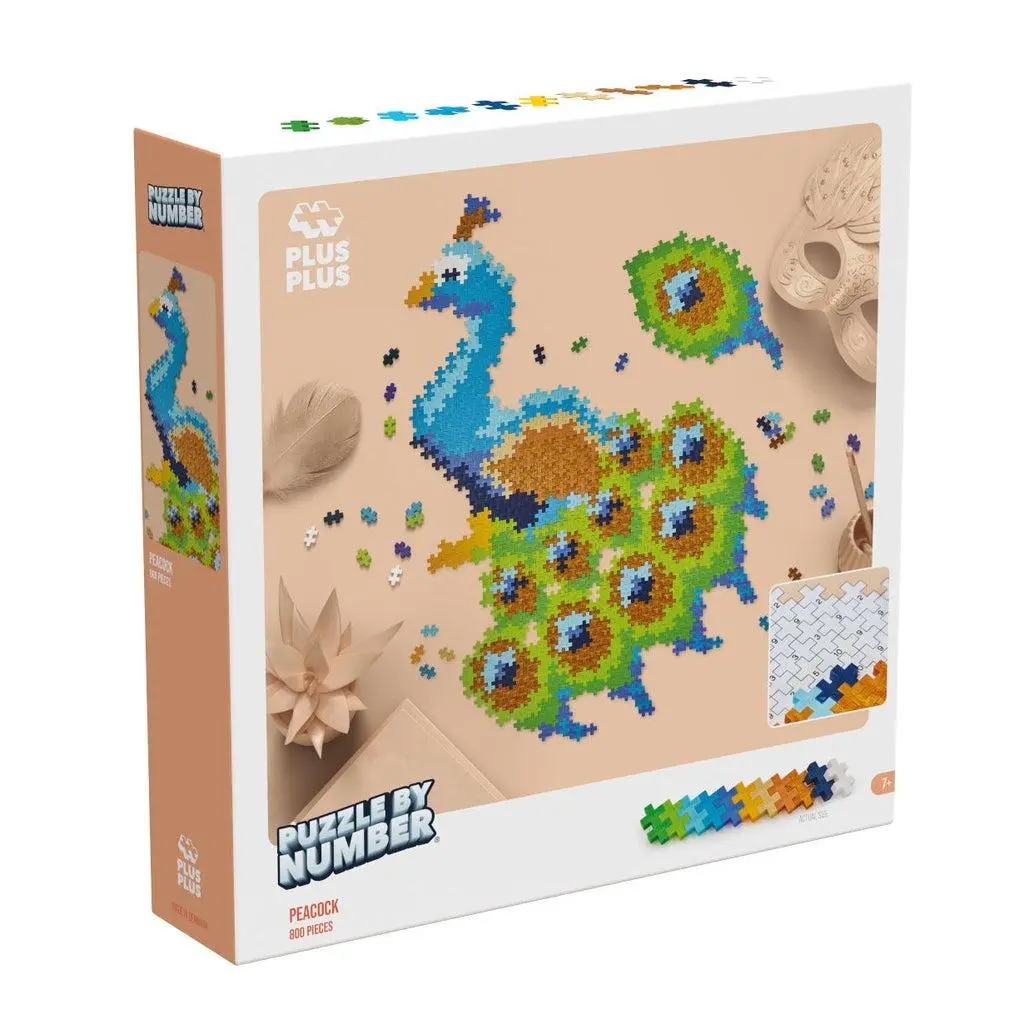 Peacock-Puzzle By Number 800Pc 1